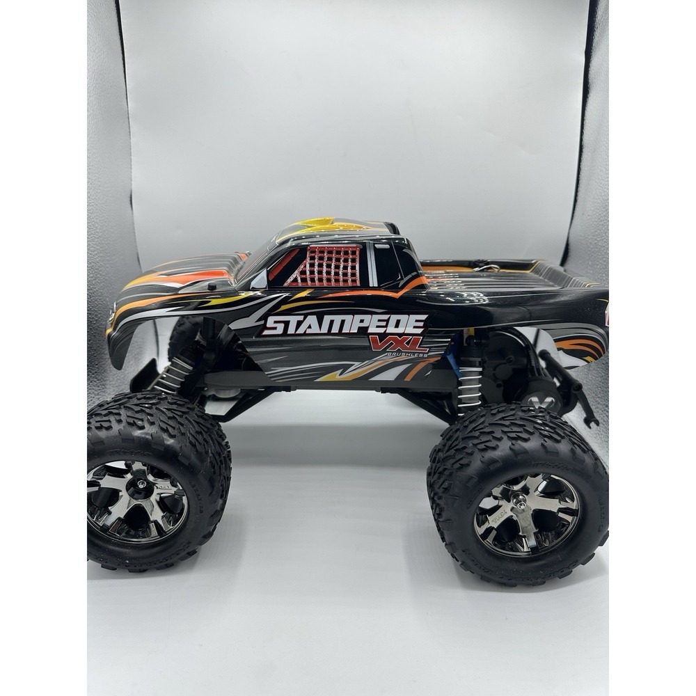 Traxxas Stampede VXL 1/10 2WD Brushless RC Truck TQi Remote + Battery